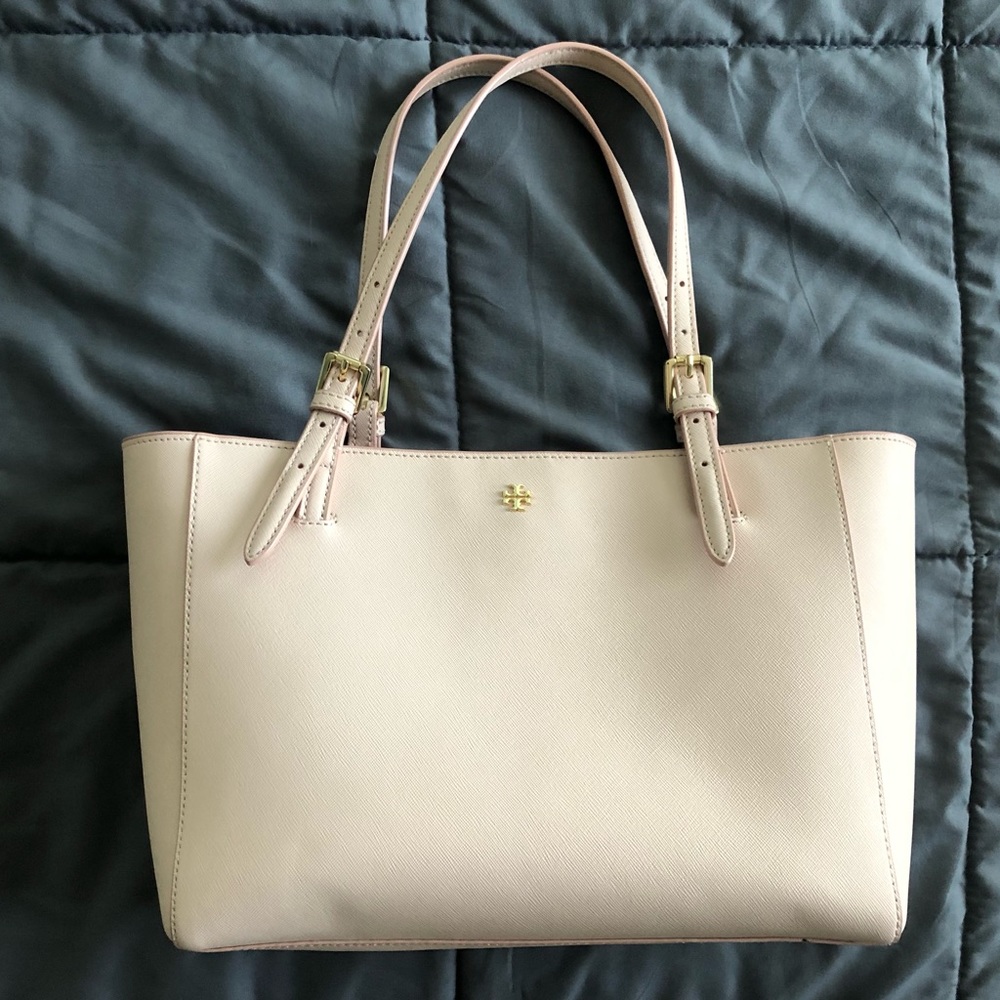 Blush Pink Tory Burch Robinson Tote Bag